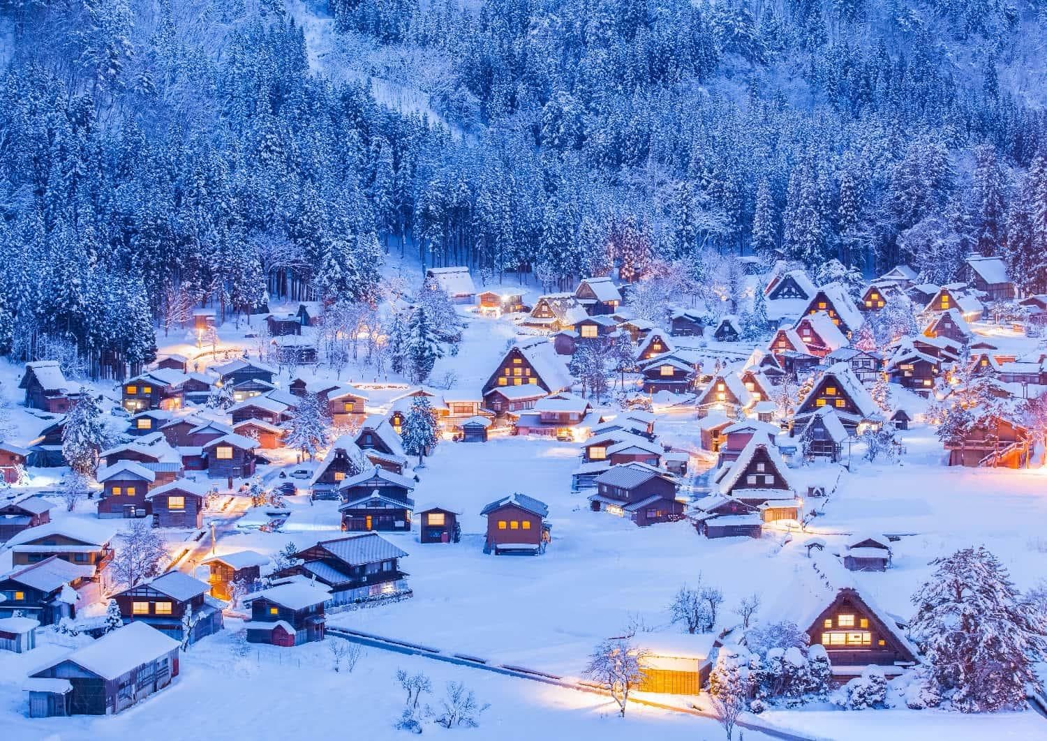 8D AUTUMN JAPAN SHIRAKAWAGO VILLAGE + SAGANO ROMANTIC TRAIN BY JL