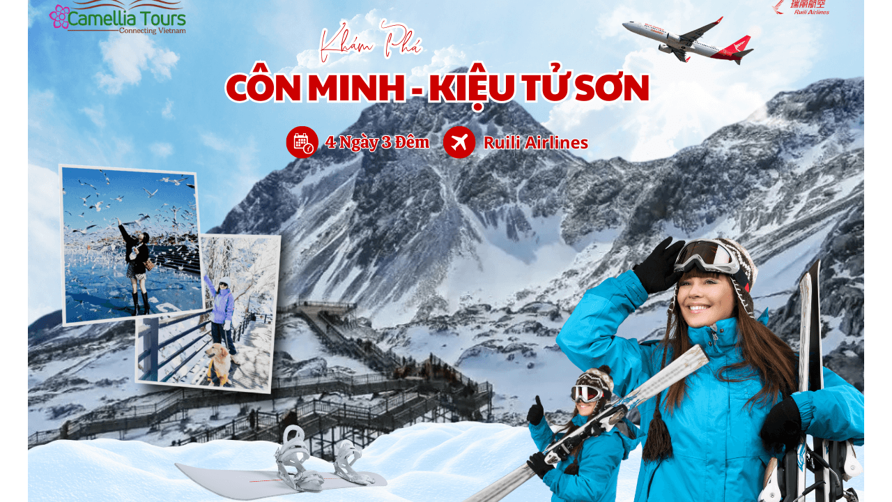 HÀ NỘI – CÔN MINH – KIỆU TỬ SƠN 4N3D