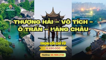 THƯỢNG HẢI – VÔ TÍCH – Ô TRẤN – HÀNG CHÂU - Image - 2860