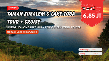 5 HARI 4 MALAM TAMAN SIMALEM & DANAU TOBA TOUR + CRUISE - Image - 4583