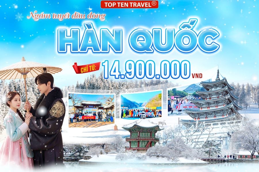 Tour Hàn Quốc Mùa Đông: Seoul - Nami - Namsan - Lotte World - Starfield 5N4D