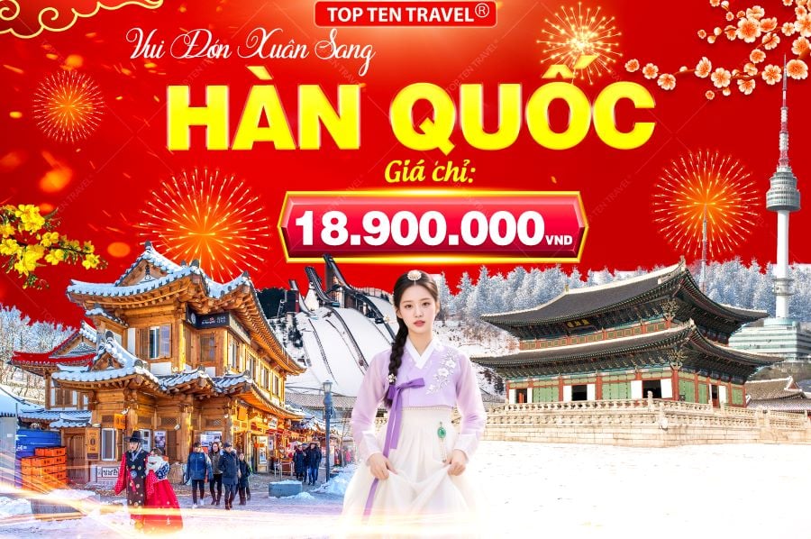 Tour Hàn Quốc Tết 2026: Seoul - Nami - Namsan - Lotte World 5N4D