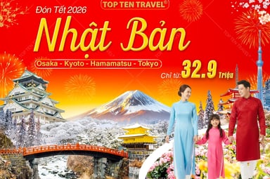 Tour Nhật Bản Tết 2026: Osaka - Kyoto - Hamamatsu - Tokyo - Image - 3947